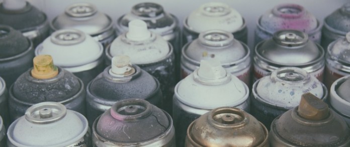 diy-Old spray cans