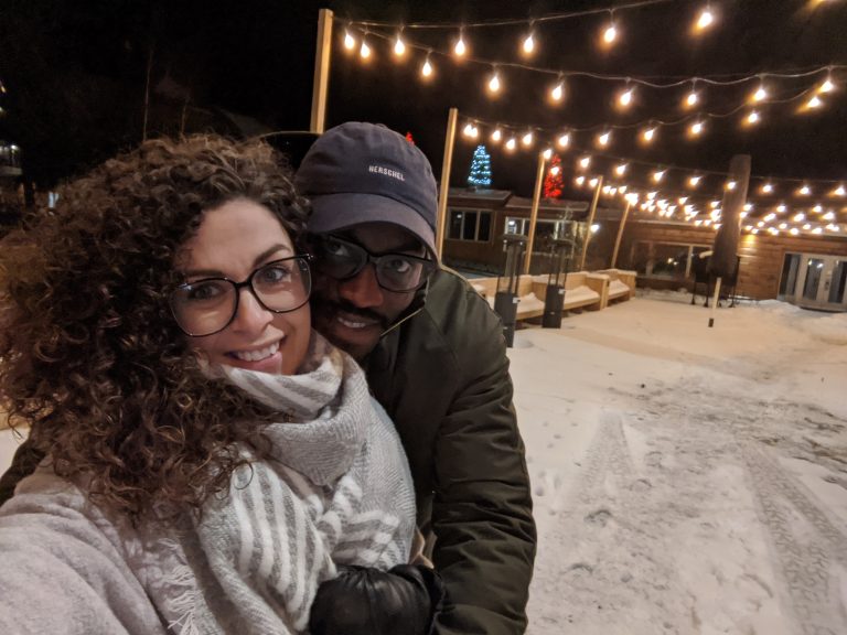 Notre « baby moon » sous la neige